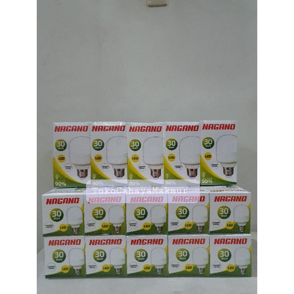 Lampu Bohlam Led Kapsul Nagano 30w 30watt - Lampu Hemat Terang Termurah