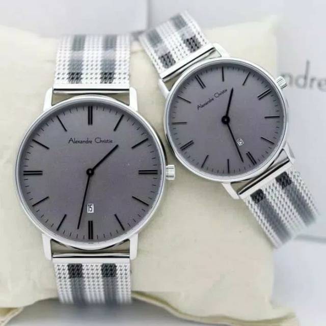 Jam Tangan Couple Alexandre Christie AC8582 Original
