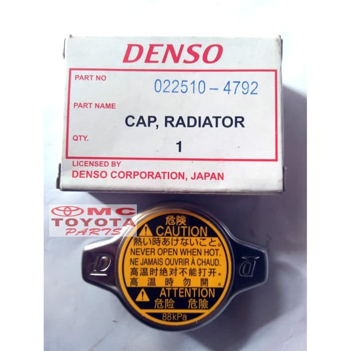 Tutup Cap Radiator Denso Universal Toyota Corolla Great 022510-4792