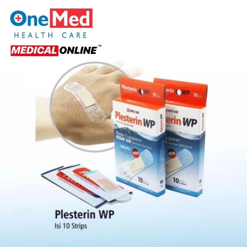 PLESTERIN WP TRANSPARAN WATERPROOF ISI 10 PER PACK KEDAP AIR ONEMED MEDICAL ONLINE MEDICALONLINE