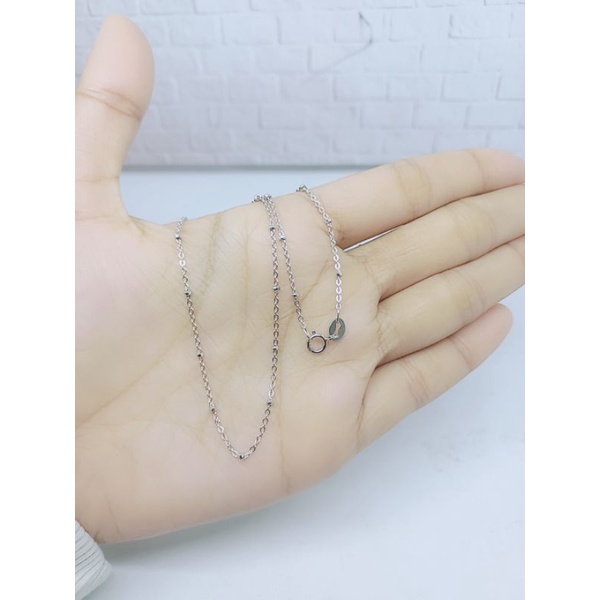 KALUNG RANTAI JEDAR ANAK / KALUNG PERAK ASLI SILVER 925 LAPIS EMAS/ KALUNG FASHION ANAK TERBARU