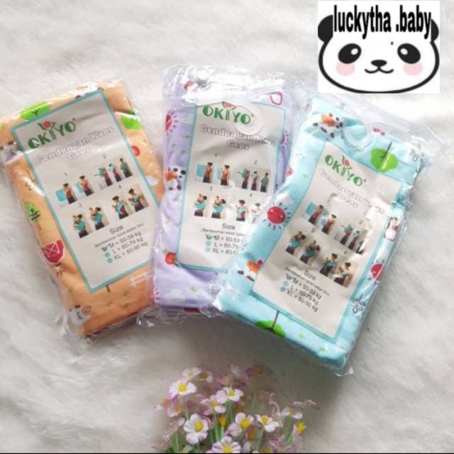 Gendongan instan bayi ful print / geos okiyo motif / geos okiyo / gendongan instan / gendongan