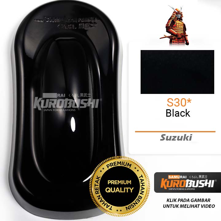 Cat Semprot Pilox Pilok Suzuki Colours Samurai Paint Kurobushi S30* BLACK / HITAM SUZUKI (400ml)