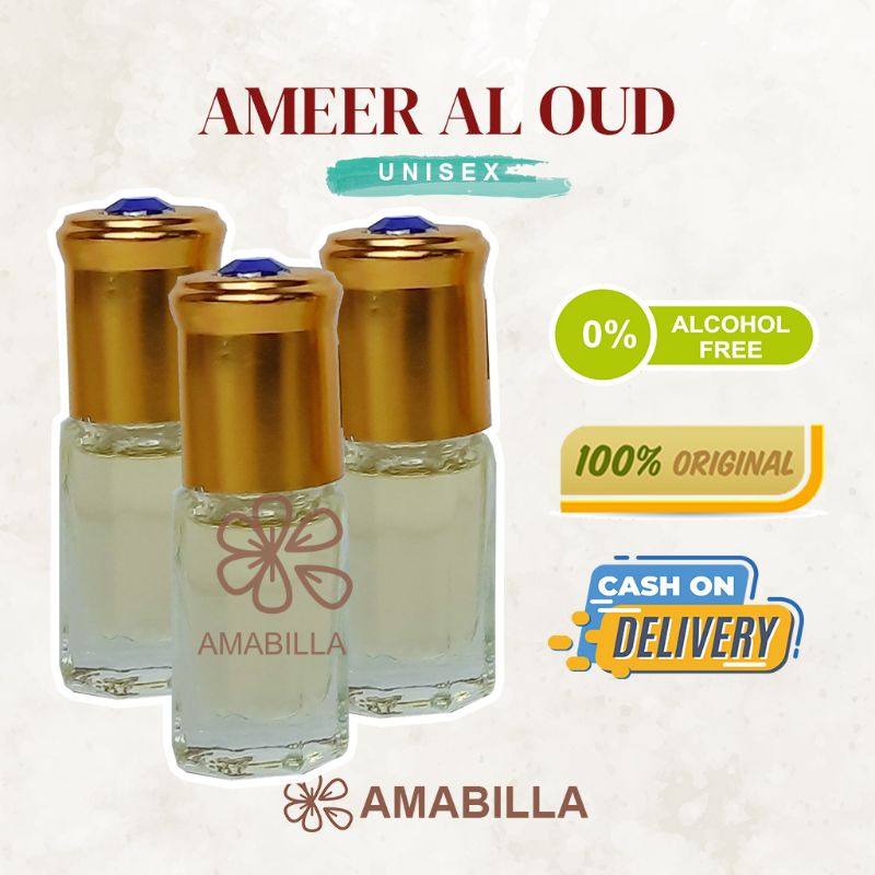 Parfum Aroma AMEER AL OUD Original Non Alkohol 3ml 6ml 12ml Parfum Original Bibit Parfum Murni AMEER