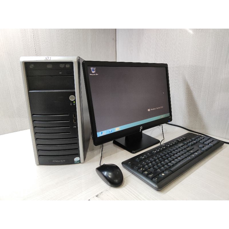 Paketan Pc Server HP Proliant ML110 G4 Intel Xeon 3040 Ram 4GB HDD 320x2 Lcd 20in Second Bergaransi