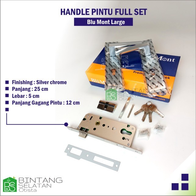 HANDLE  HANDEL PEGANGAN PINTU BLUMONT LARGE FULL SET