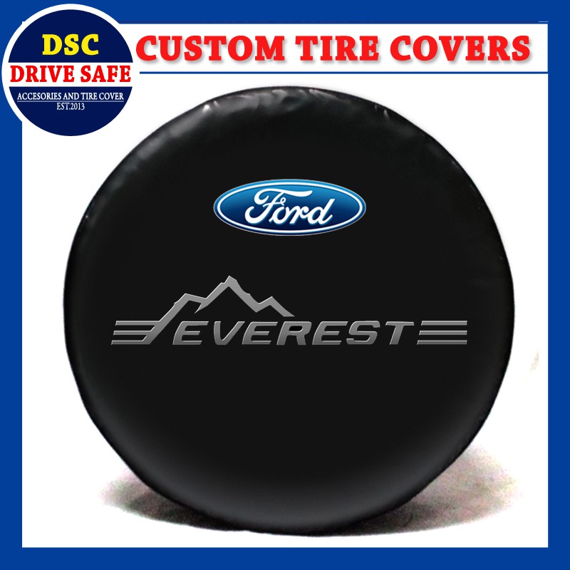 COVER BAN / SARUNG BAN SEREP FORD EVEREST DESIGN LOGO FORD DAN EVEREST (BISA CUSTOM)