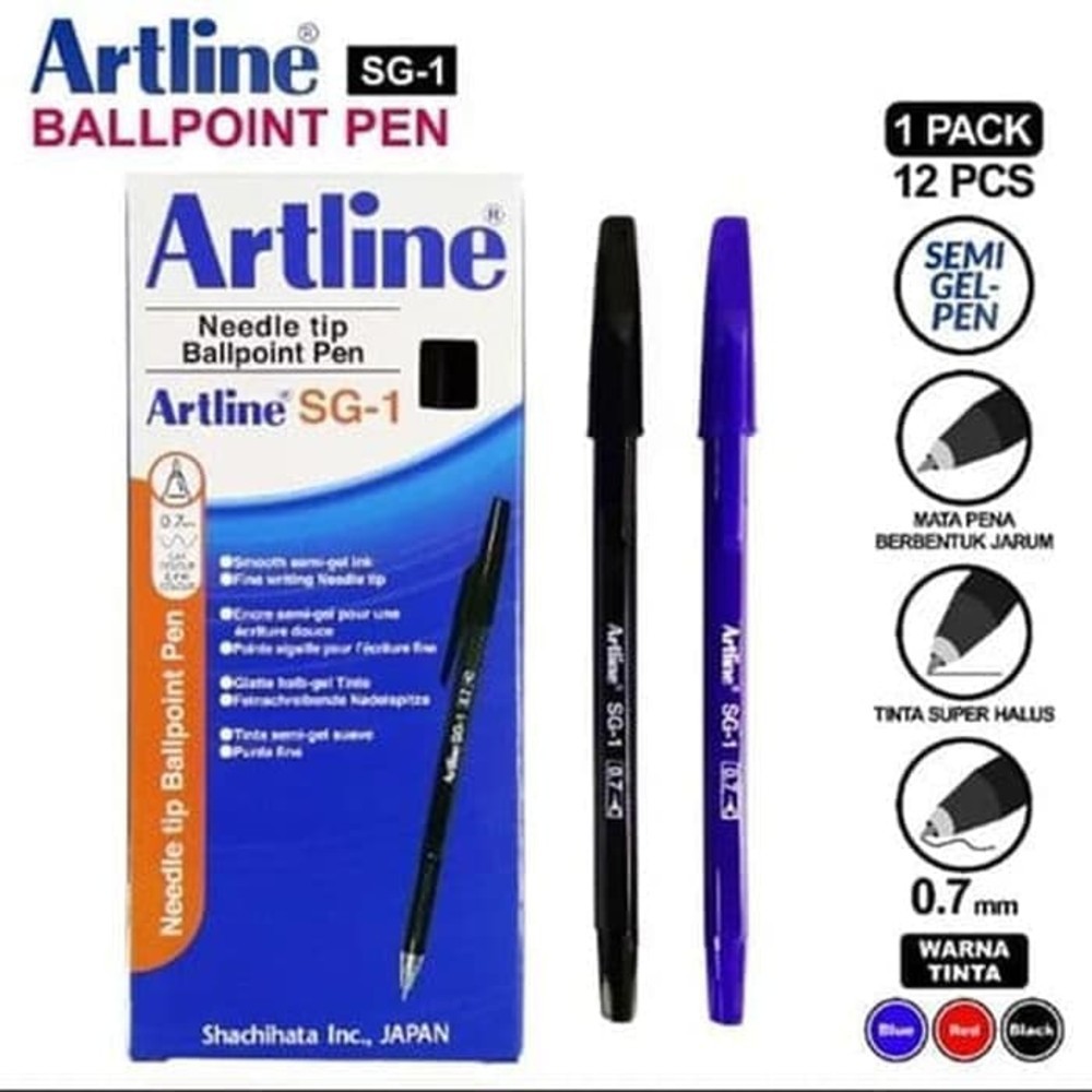 

ARTLINE EGB-SG1 BOLPEN 0.7MM PACK