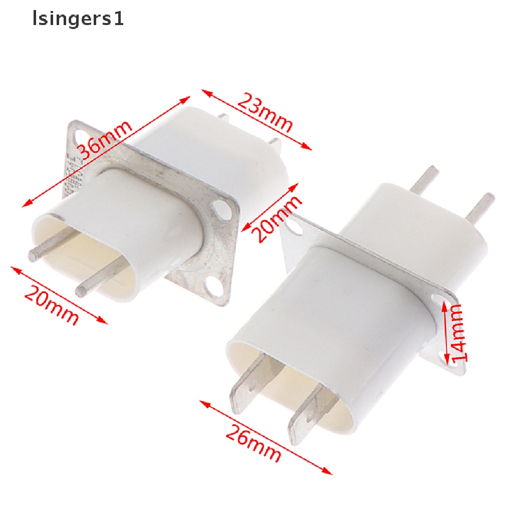 (lsingers1) 5pcs Soket Konverter 4 Pin Filamen Magnetron Untuk Microwave / Oven