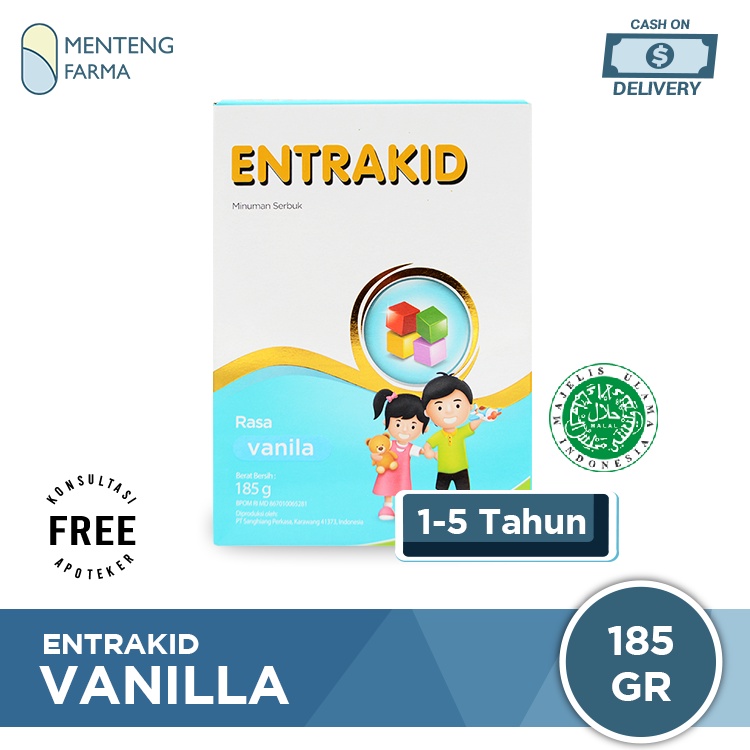 Entrakid Vanila 185 Gram - Susu Penambah Nafsu Makan Anak