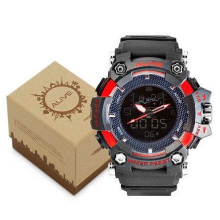 Jam tangan pria Analog/Digital Alive Sophie Martin Jones GPU1207B5