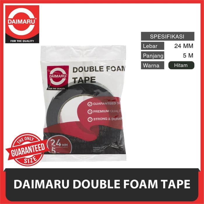 

DAIMARU Double Foam Tape ( Busa ) 1inci 24mm x 5m