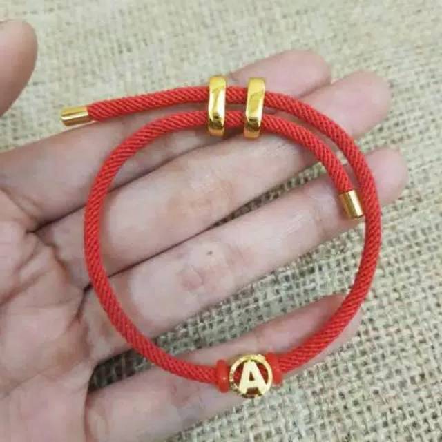 Gelang huruf alphabet Kadar 375%