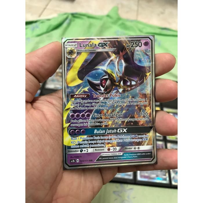EgSi435 Kartu Pokemon TCG Lunala GX RR Kebangkitan Legenda Zoroark Metagross