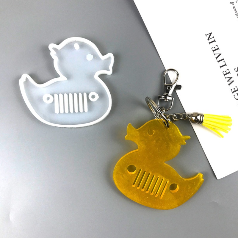 SIY  Diy Duck Keychains DIY Epoxy Craft Necklace Keychain Jewelry Mold Gift Craft