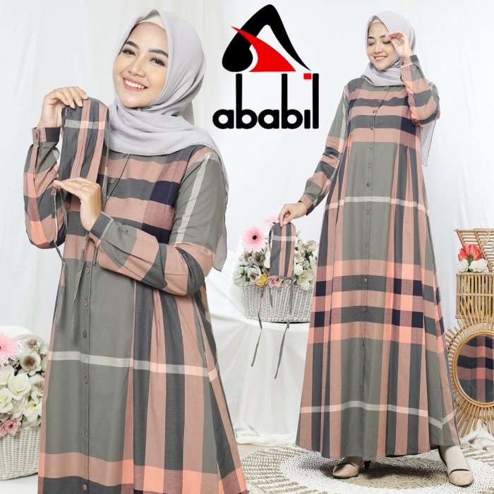 PREMIUM ABABIL STORE || GAMIS TERBARU SYAR'I IMPORT QUALITY ORIGINAL - MOTIF_1, M