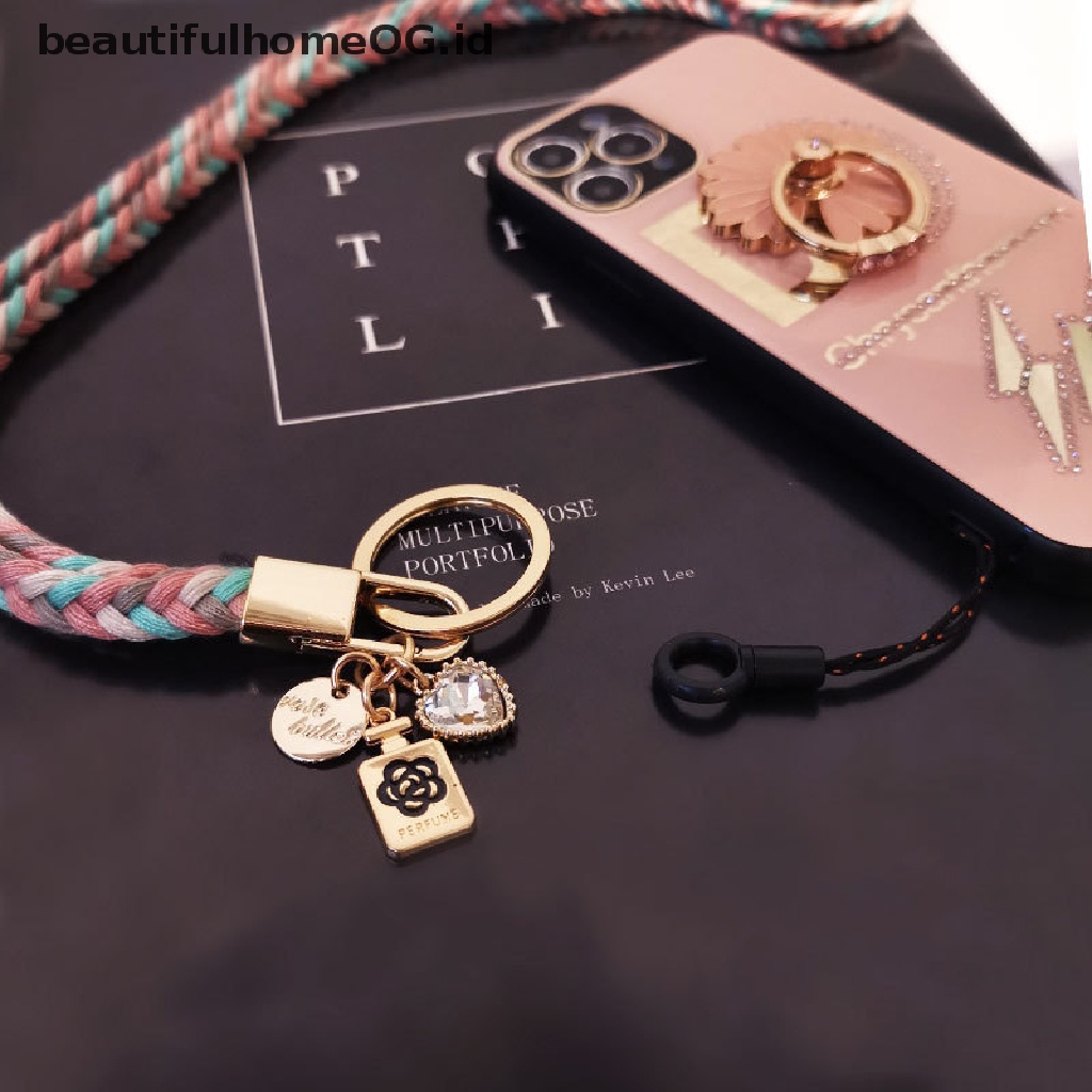 Tali Lanyard Gantung Leher Pergelangan Tangan Anti Hilang Untuk Ponsel