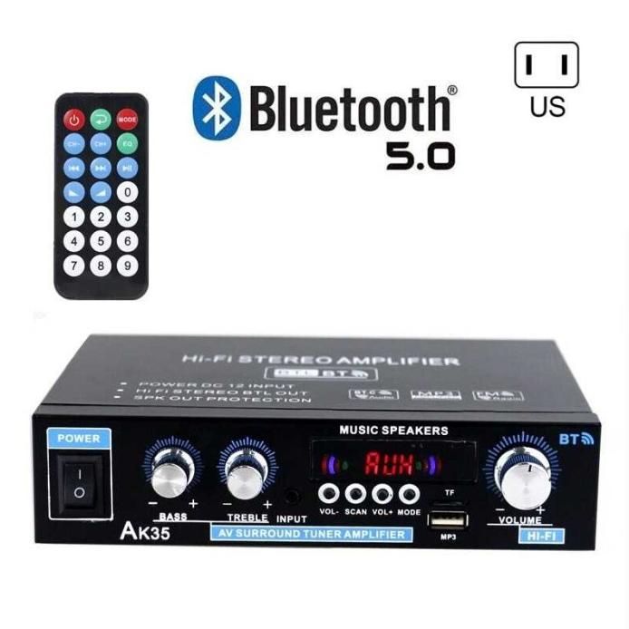 amplifier audio bluetooth ampli mini hifi stereo 2 channel ak35 wau1
