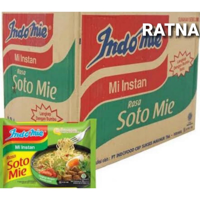 

INDOMIE SOTO MIE KUAH 70gr INDOFOOD (1 Dus Isi 40pcs)