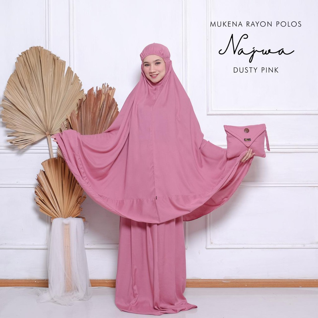 MUKENA BALI TASIK - MUKENA RAYON POLOS DEWASA NAJWA