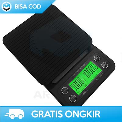 TIMBANGAN DIGITAL MINI 0 01 KG TAFFWARE NS-CF1 ORIGINAL DENGAN TIMER