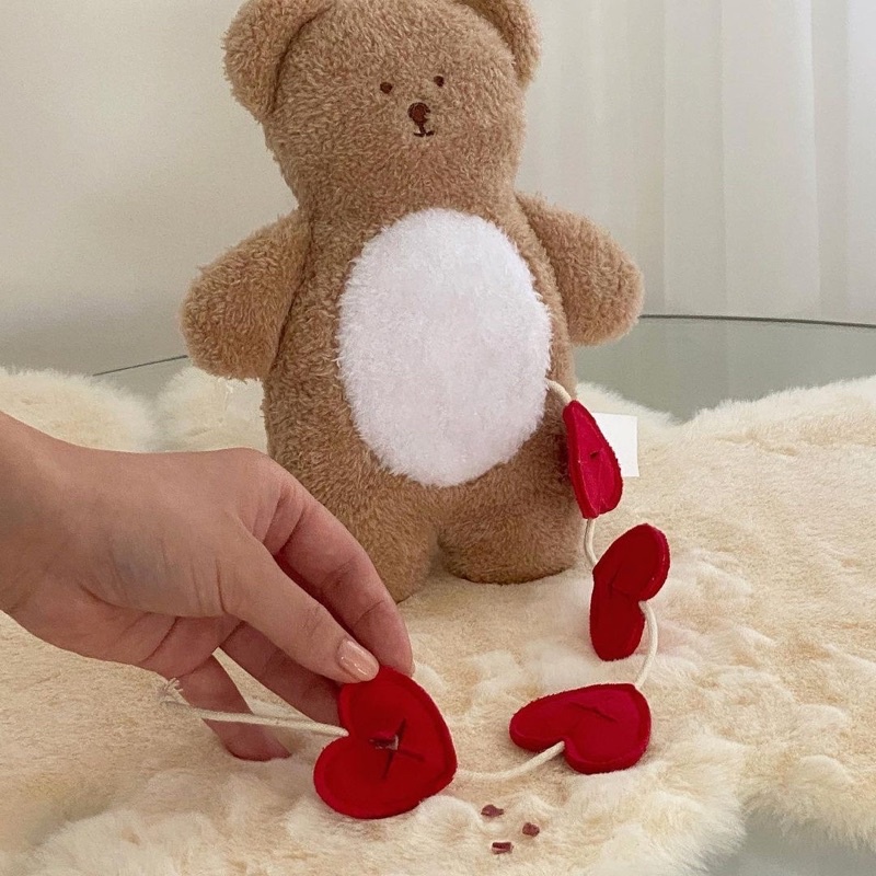 Korea pocket love bear cuddle and hidden food toy