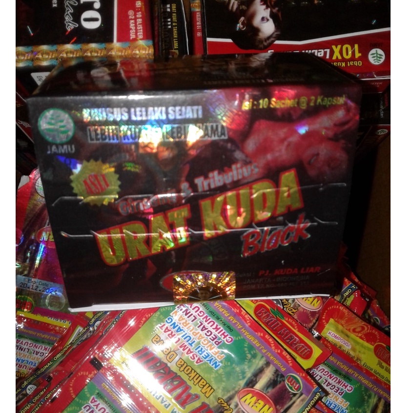 Paket 20 Box Herbal Kapsul Urat Kuda Black Original