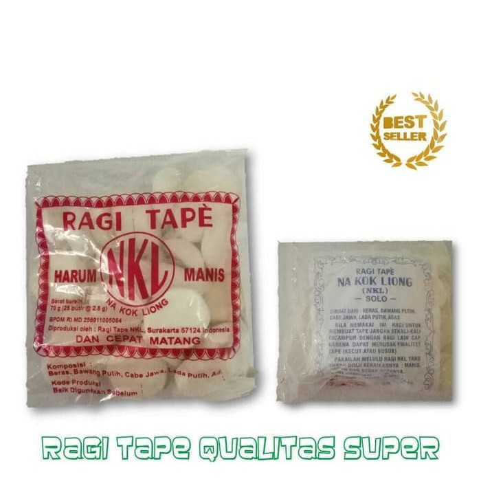 

Ragi Tape NKL Grosir Kualitas Super 1 Bal Isi 25 Pack