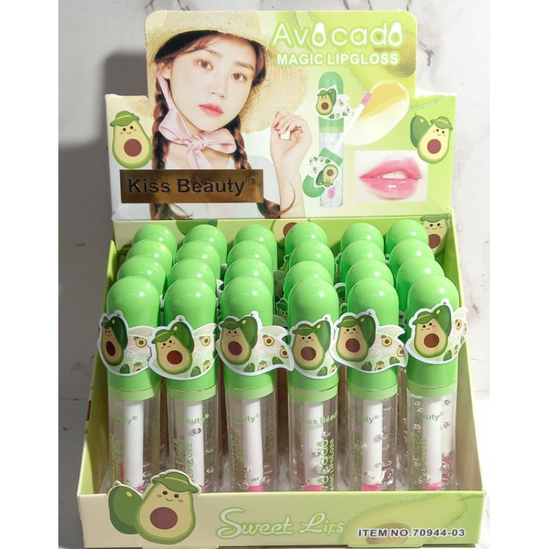 [ECER] LIP OIL VITAMIN BIBIR KISS BEAUTY ALOE VERA 99% | AVOCADO 70244-03 | 70944-03