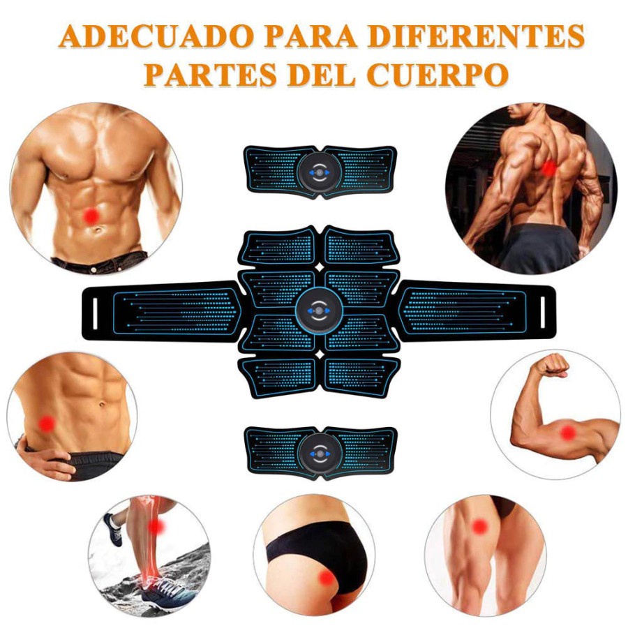 EMS Alat Terapi Otot Sixpack Smart Fitness Abs Arm Pad Controller