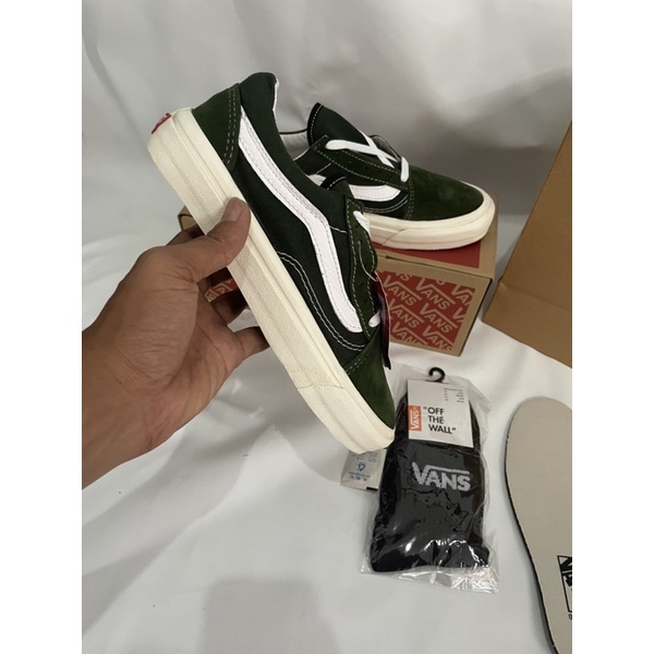 SEPATU VANS OSKOL HIJAU ARMY IMPOR CHINA