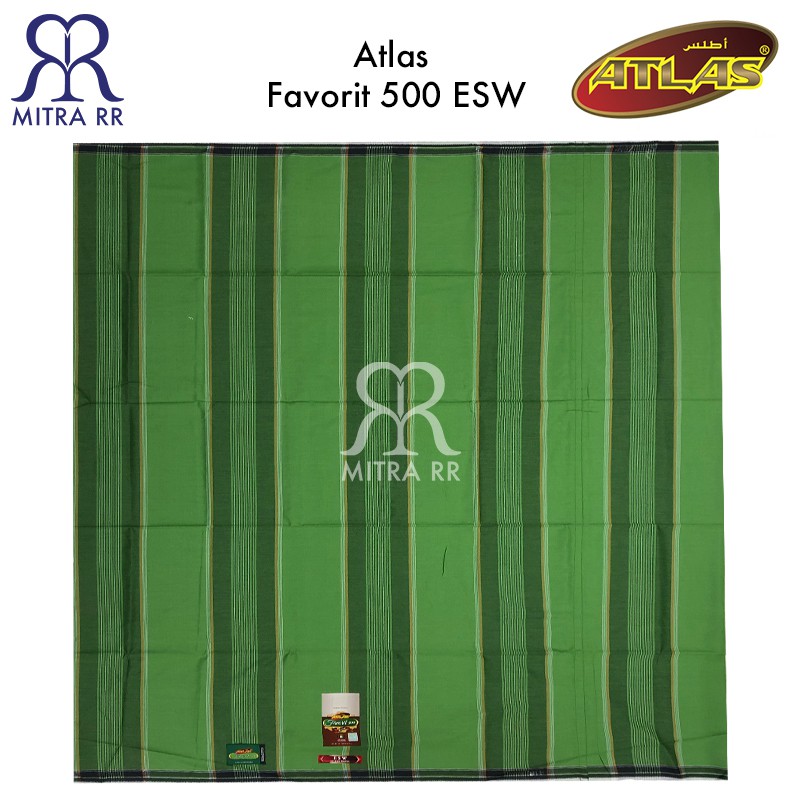 Sarung Atlas Favorit 500 ESW  Es Lilin Warna Salur Sarung Dewasa MDS Madras Horizontal