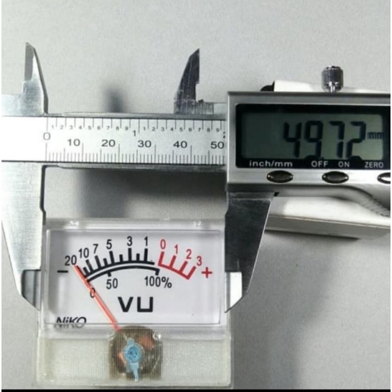 vu meter display besar big niko 5x4cm 5cmx4 cm analog