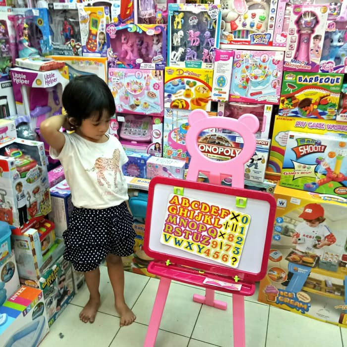 

LEARNING EASEL 3 IN 1 PINK PAPAN TULIS ANAK