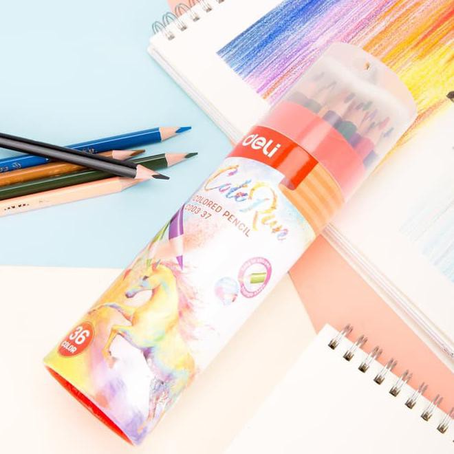 

Deli Ec00337 Pensil Warna 36 Warna Dengan Bonus Rautan Pensil Baru Best Seller