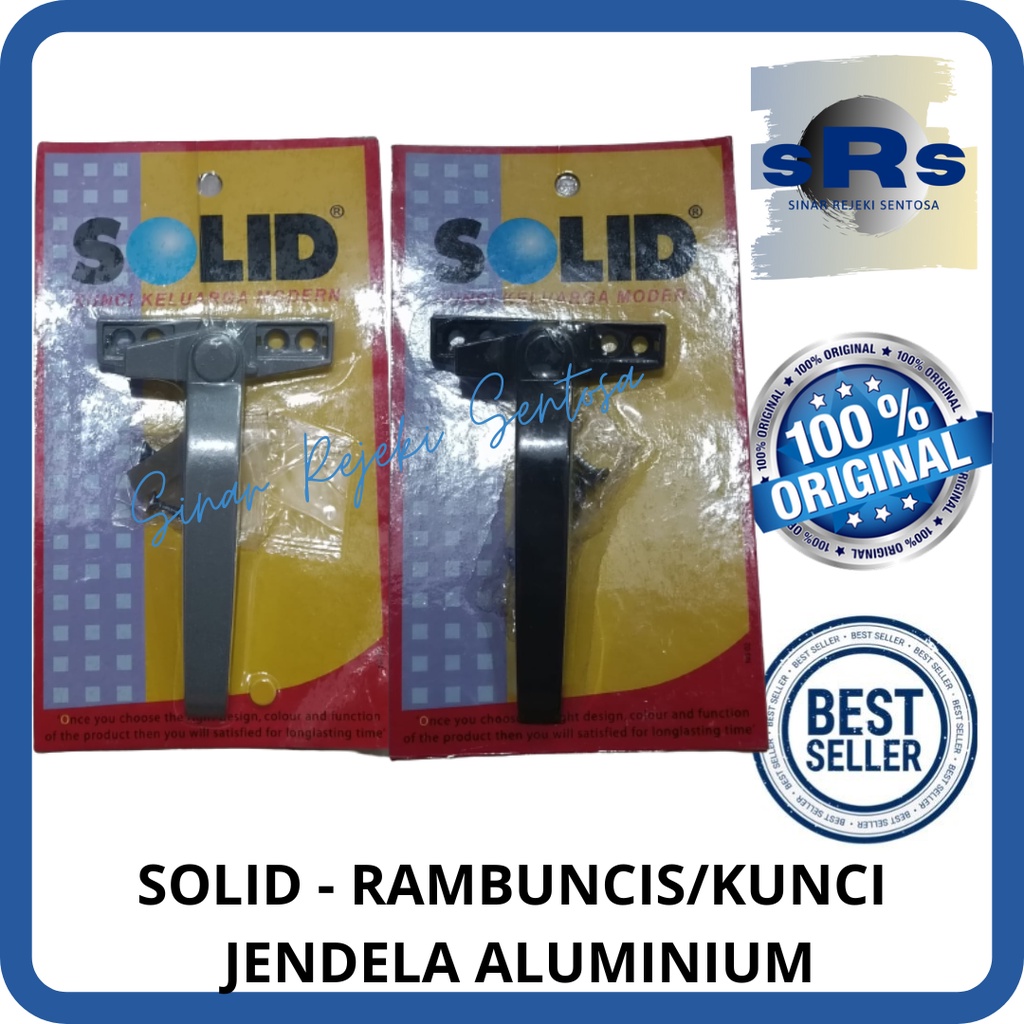 SOLID - RAMBUNCIS/KUNCI JENDELA ALUMINIUM