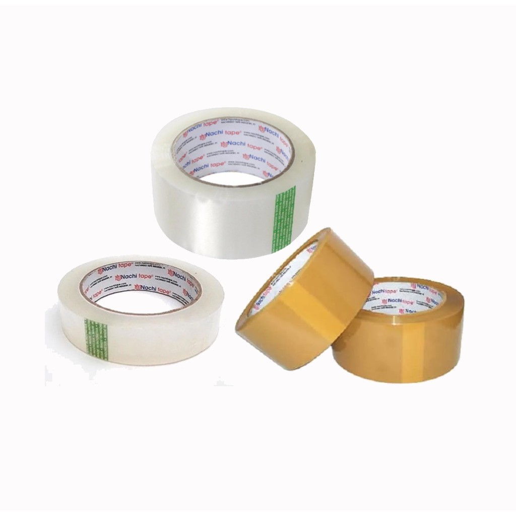 

Nachi Lakban Isolasi Tape - Bening / Cokelat - 2"x100 / 1" x 72