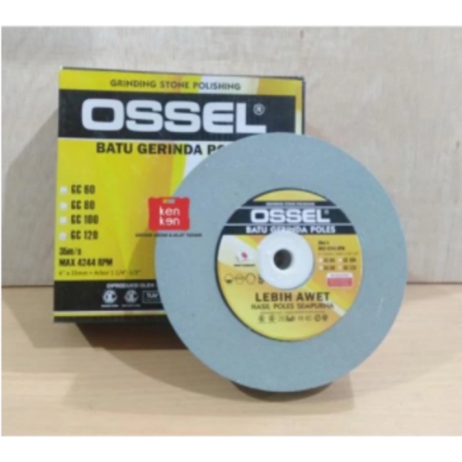 OSSEL Batu Gerinda Duduk 6 Inch Grit 80 100 120 Grinding Wheel