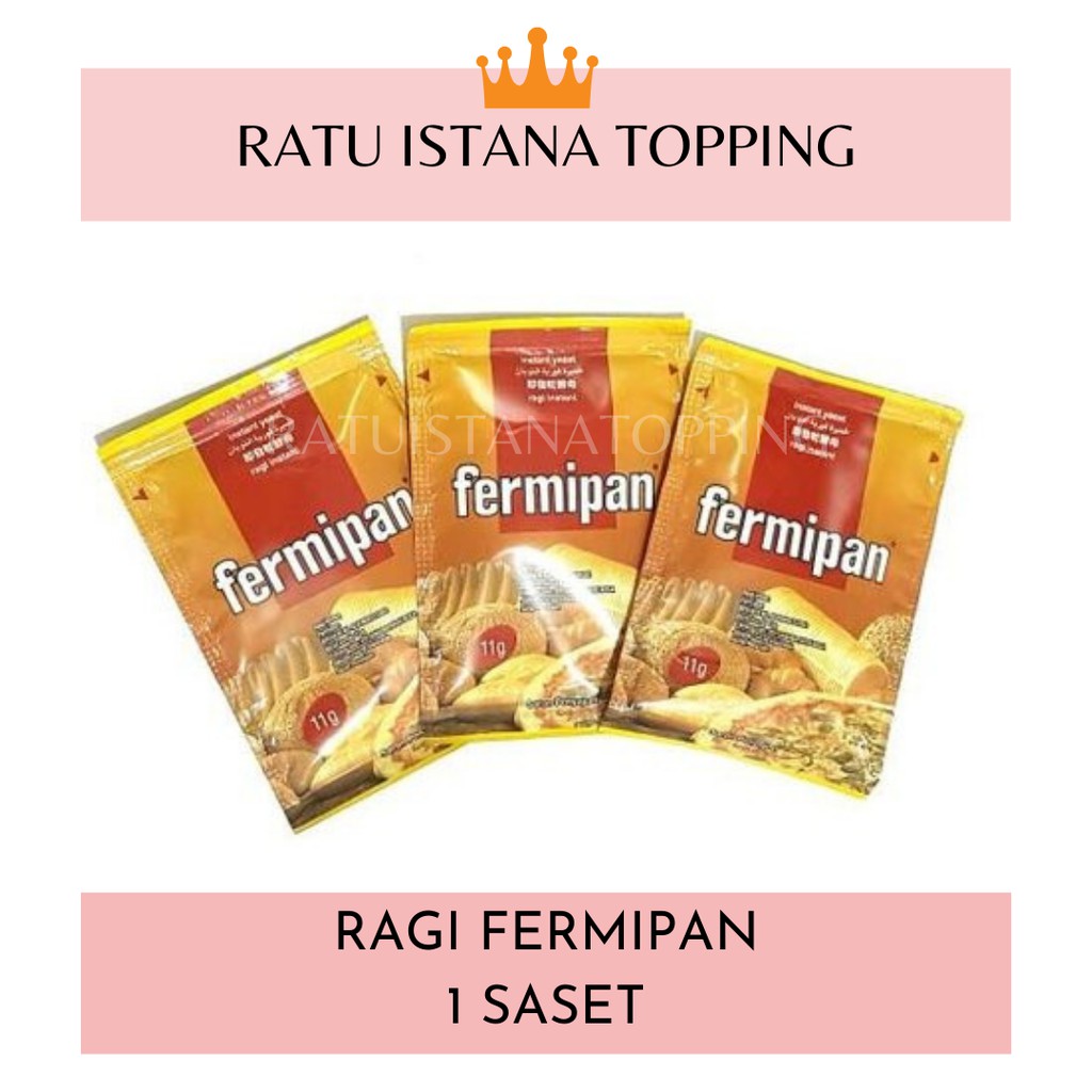 

RAGI FERMIPAN PENGEMBANG ROTI DONAT 1 SASET DRY YEAST