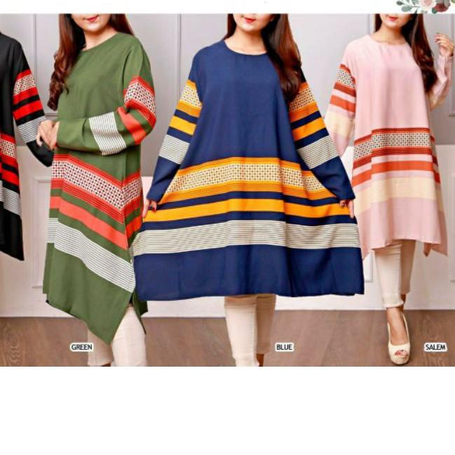 ➶ TUNIK IMPORT WANITA MOTIF BARU JUMBO IMPORT ✿