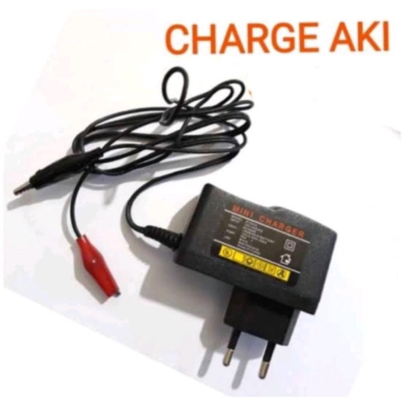 Adaptor Charger Aki ACCU 12V Adaptor Tester Lampu motor