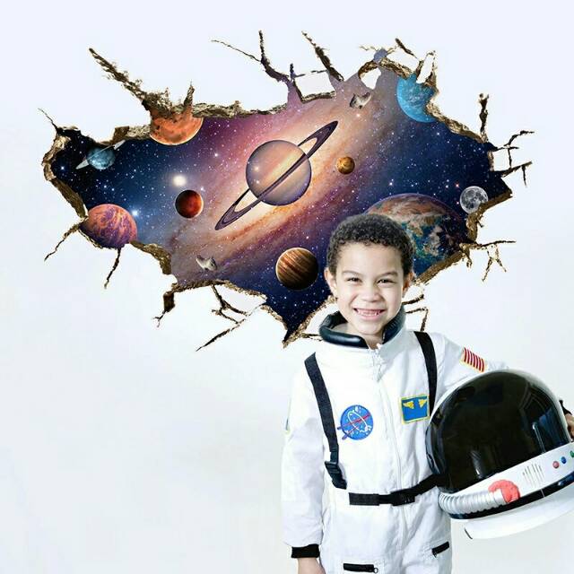 RELIZA WALL STICKER Stiker Dinding PLANET  LUAR ANGKASA 