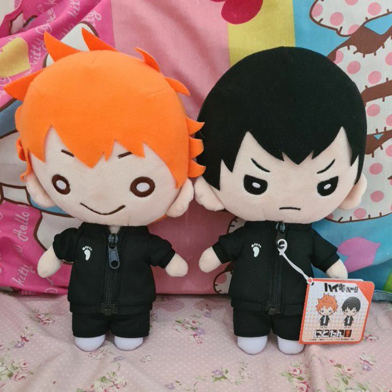 [ PRELOVED ] HAIKYUU KAGEYAMA & HINATA BIG NITOTAN KARASUNO JERSEY VER DOLL 23 CM