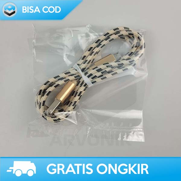 KABEL DATA CHARGER KONEKTOR  MICRO USB  1 METER  BASTEC ORIGINAL GOLDEN