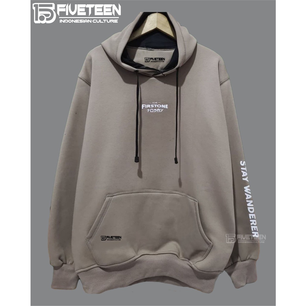 hoodie distro fifteen15 warna cream firstone sweater distro pria kain halus suwiter cowok distro terbaru 2021 hudie cowo keren zipper hoodie distro hoodie sweater zipper blds high quality distro 15fiffteen