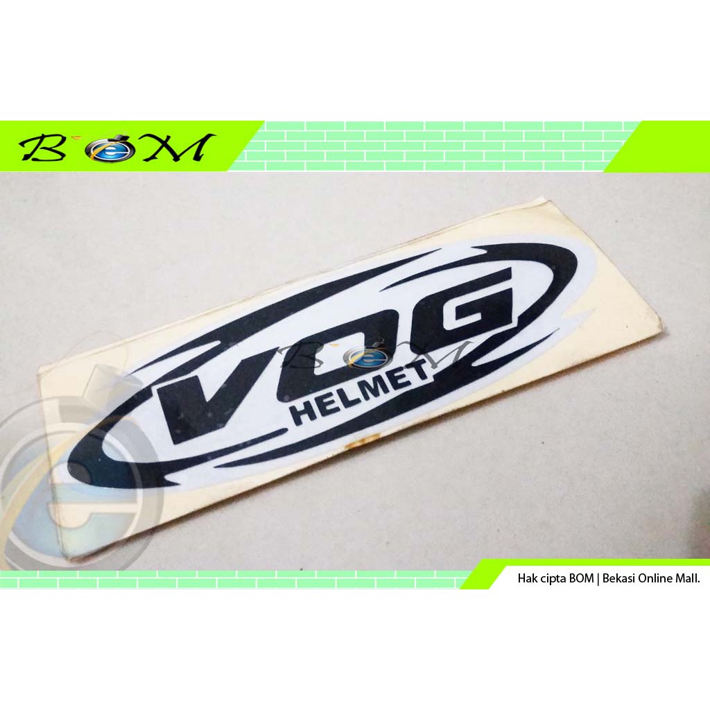 Sticker Stiker Logo Lambang Tulisan Cutting Helm Helmet Vog Helmet