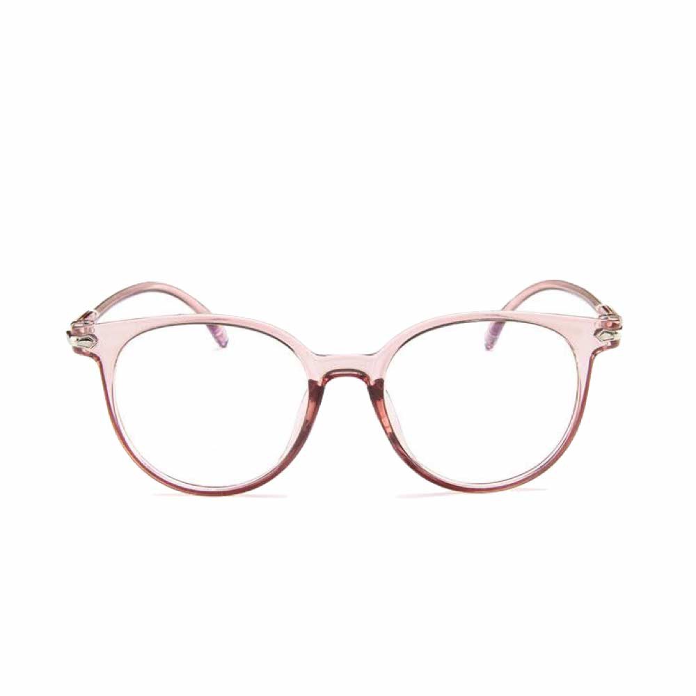Kacamata Anti Radiasi [ Pink ] Pria dan Wanita - Design Korea - HM449 FREE Kotak &amp; Lap