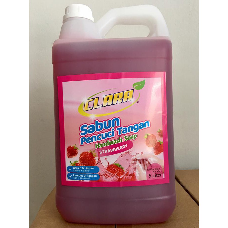 Best Price Clara Sabun Cuci Tangan Strawberry Kemasan 5 Liter