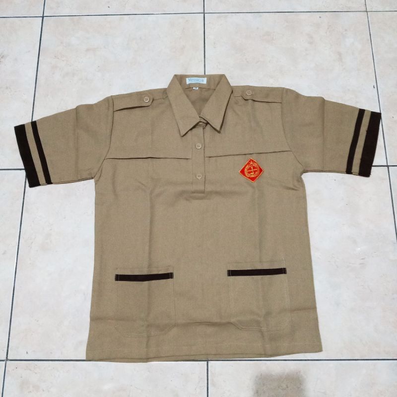 

seragam pramuka SD bis siaga tangan pendek/panjang bahan rapilo/pertamil