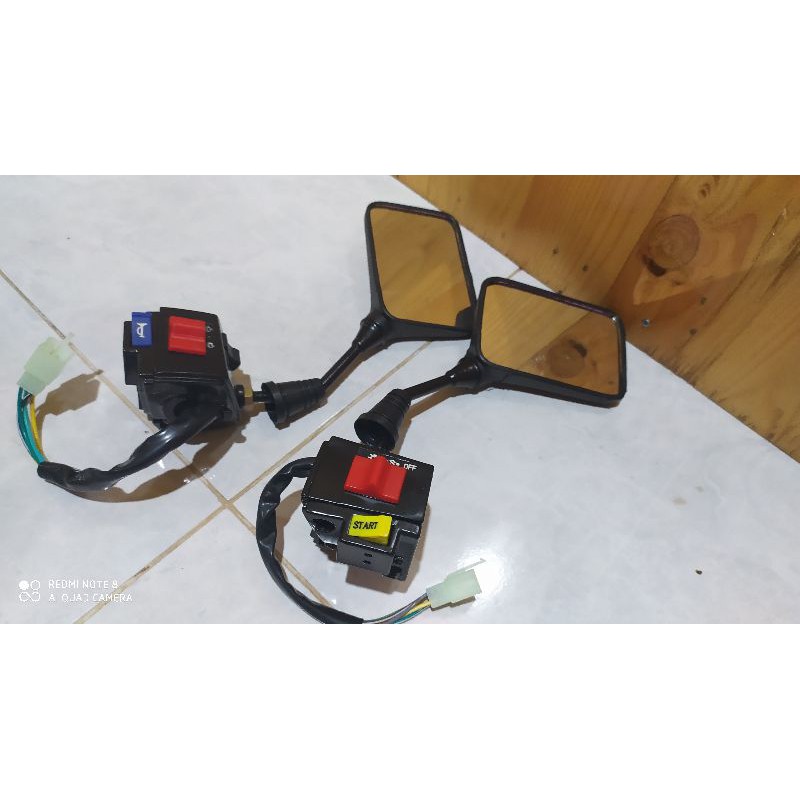 perlengkapan saklar tombol lampu holder motor Suzuki rc100 rc110 bravo jetcooled sprinter